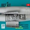 RESKIT RSU48-0424 B-1B Lancer nacelles with air intakes & early exhaust nozzles (open engine bay) for Revell kit (3D Printed) (1/48)